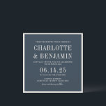 Classic Elegant Formal Teal Border Frame Wedding Invitation<br><div class="desc">Classic Elegant Formal Teal Blue Border Frame Wedding Invitation</div>