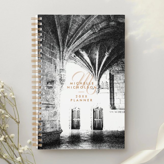 Classic Elegant Gothic Arch Stylish Monogram Planner (Creator Uploaded)
