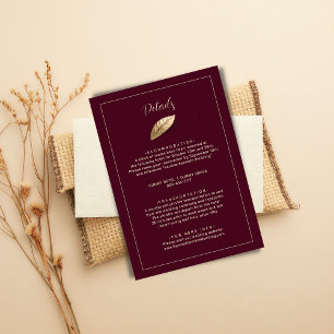 Classic & Elegant I Bulgarian Rose I Wedding Enclosure Card