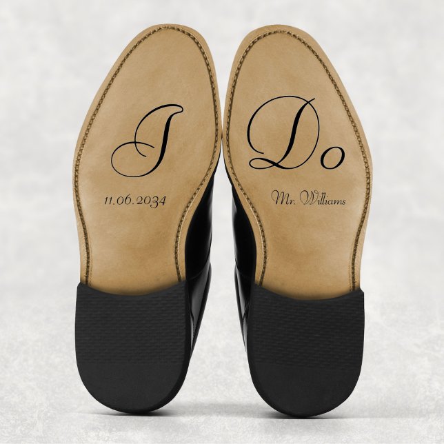 Classic Elegant I Do Groom Wedding Shoes Custom (Classic Elegant I Do Groom Wedding Shoes Custom Sticker
)