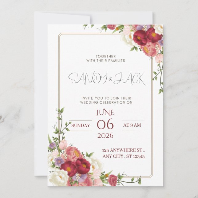 Classic & Elegant Invitation (Front)