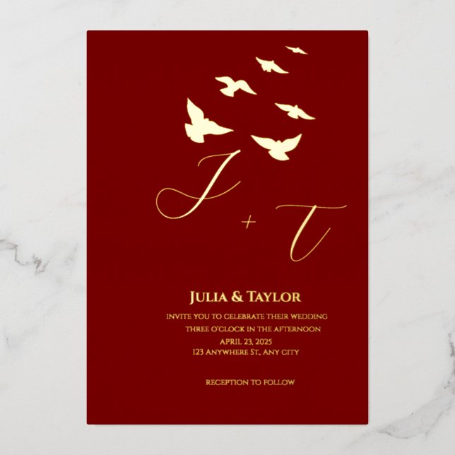 Classic   Elegant Invitation (Front)