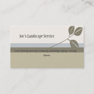 Classic Elegant Landscaping Business Card