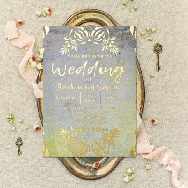 Classic Elegant Luxury Baroque Gold Border Wedding (Creator Uploaded)