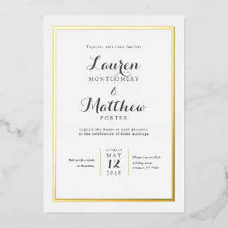 Classic Elegant Modern Border Wedding