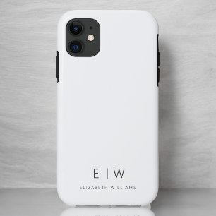 Classic Elegant Modern Minimalist Monogram Name