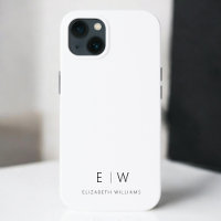 Classic Elegant Modern Minimalist Monogram Name