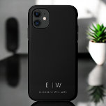 Classic Elegant Modern Minimalist Monogram Name Case-Mate iPhone Case<br><div class="desc">Elevate your smartphone with our Classic Elegant Modern Minimalist Monogram Name iPhone Case. This meticulously designed case combines timeless sophistication with contemporary minimalism. Crafted to perfection, it not only protects your device but also adds a touch of personalised style. The monogram and name customisation options make it uniquely yours, adding...</div>