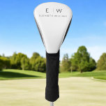 Classic Elegant Modern Minimalist Monogram Name  Golf Head Cover<br><div class="desc">Elevate your golf game and style with our Classic Elegant Modern Minimalist Monogram Golf Club Covers. Meticulously designed, these club covers seamlessly merge timeless sophistication with contemporary minimalism, making them a must-have accessory for any golfer. Crafted with precision and attention to detail, these club covers are more than just practical...</div>