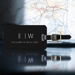 Classic Elegant Modern Minimalist Monogram Name Luggage Tag<br><div class="desc">Elevate your travel experience with our Classic Elegant Modern Minimalist Monogram Luggage Tag. This meticulously designed accessory seamlessly combines timeless elegance with contemporary minimalism, ensuring your luggage stands out with sophistication. Crafted with precision and attention to detail, this luggage tag is more than just a practical item; it's a personalised...</div>