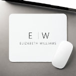 Classic Elegant Modern Minimalist Monogram Name Mouse Pad<br><div class="desc">Upgrade your workspace with our Classic Elegant Modern Minimalist Monogram Mouse Pad. This sophisticated mouse pad seamlessly marries timeless elegance with contemporary minimalism, adding a touch of refinement to your desk. Crafted with meticulous attention to detail, this mouse pad is more than just a functional accessory; it's a personalised statement....</div>