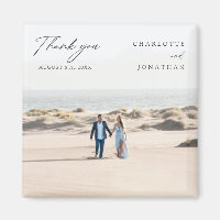Classic Elegant Photo Wedding Favours Thank You