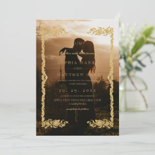 Classic & Elegant Photo Wedding Invitation