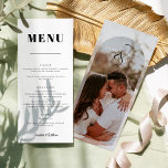 Classic Elegant Photo Wedding Menu<br><div class="desc">Classic Elegant Photo Wedding Menu</div>