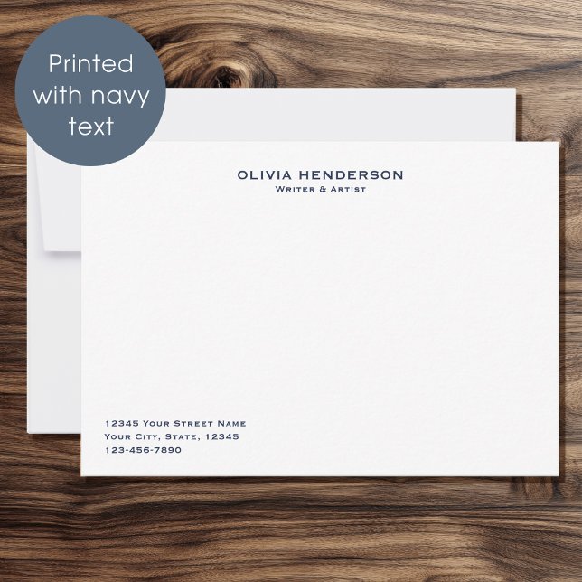 Classic & Elegant Professional Business Blue Card (Creator Uploaded)