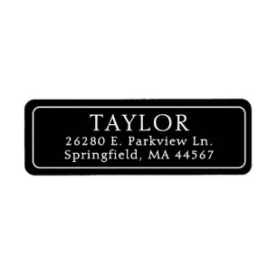 Classic Elegant Return Address Label