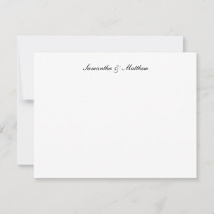 Classic Elegant Script Couple Card