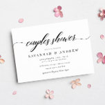 Classic Elegant Script Couples Bridal Shower Invitation<br><div class="desc">Classic Elegant Script Couples Bridal Shower Invitation - perfect for couples showers,  jack & jill showers or coed showers</div>