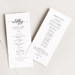 Classic Elegant Script Front Back Wedding Program<br><div class="desc">Classic Elegant Script Front Back Wedding Program</div>