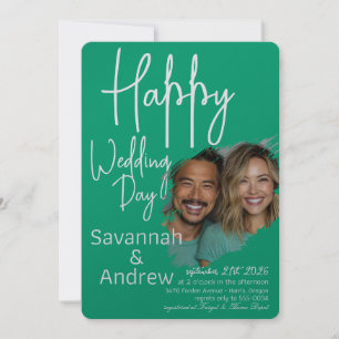 Classic Elegant Script wedding Invitation