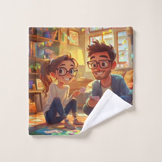 Classic Elegant Script Wedding Rehearsal Dinner Wash Cloth (Wash Cloth)