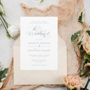 Classic Elegant Simple Formal Wedding Invitation