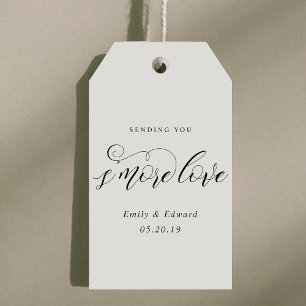 Classic Elegant S'mores Wedding Favour Gift Tags