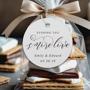 Classic Elegant S'mores Wedding Favour Tags