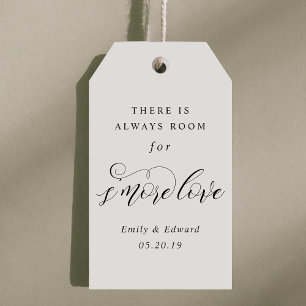 Classic Elegant S'mores Wedding Party Favour Gift Tags