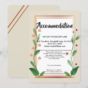 Classic & Elegant Sophisticated accommod Enclosure Invitation