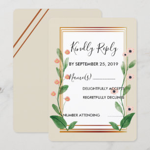 Classic & Elegant Sophisticated RSVP Invitation