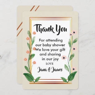 Classic & Elegant Sophisticated   thank you Invitation