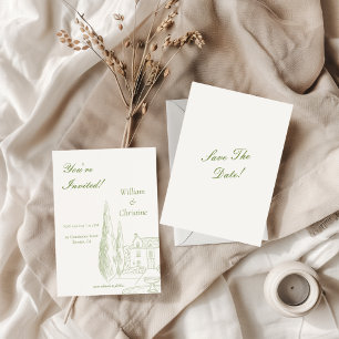 Classic Elegant Timeless Wedding Save The Date