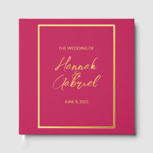 Classic Elegant Wedding Foil Guest Book