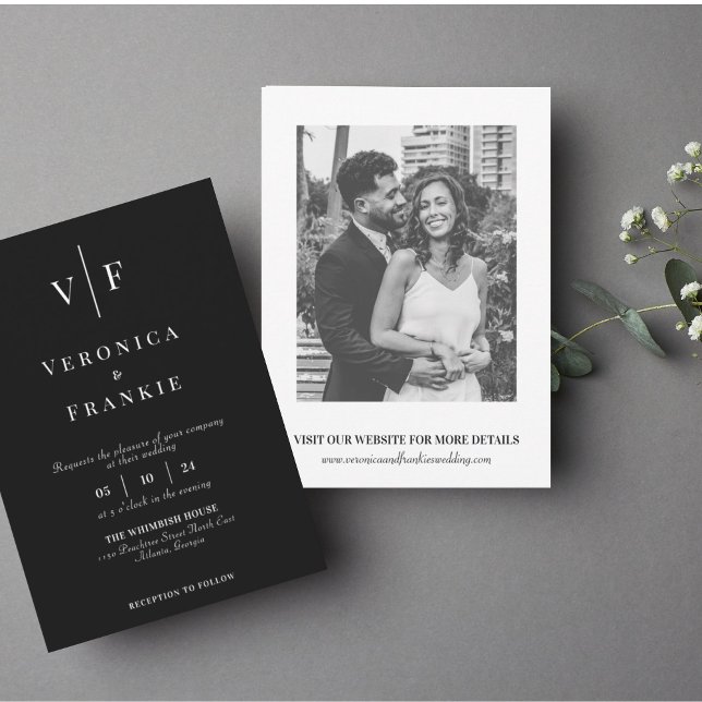 Classic Elegant Wedding Invitation | Simple photo  (Creator Uploaded)