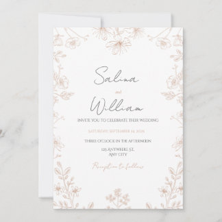 Classic Elegant Wedding Invitation | Timeless