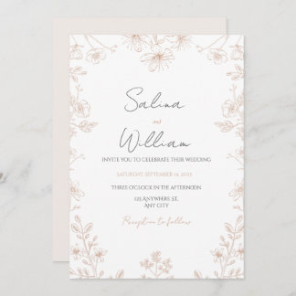 Classic Elegant Wedding Invitation | Timeless
