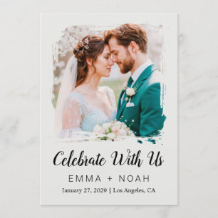 Classic Elegant Wedding Reception Party Invitation