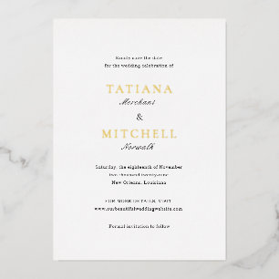 Classic Elegant Wedding Save the Date