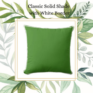 Classic Emerald Green with White Trim Cushion