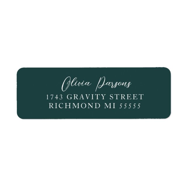 Classic Emerald Scripted Design (Front)