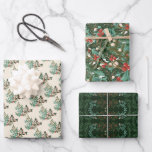 Classic Enchanting Elegance Holiday Christmas Wrapping Paper Sheet<br><div class="desc">🎁 Wrapping Paper Sheets: Elevate your gift-giving with my wrapping paper sheets. Each sheet is a canvas of holiday art, ensuring your presents are as captivating on the outside as they are on the inside. _____________________________ ***this design is part of a christmas holiday collection*** Step into a world of timeless...</div>