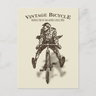 Classic Endless Fun Bike Postcard