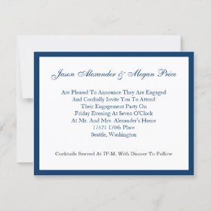 Classic Engagement Announcement
