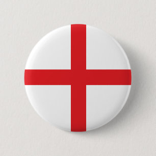 Classic England Flag – St. George’s Cross 6 Cm Round Badge