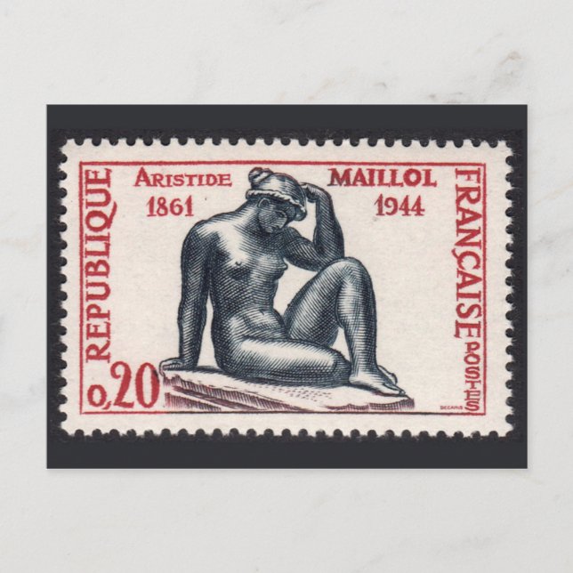 Classic Engraved Stamp Postcard (Front)