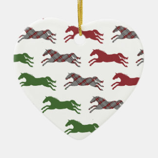 Classic Equestrian Christmas Ceramic Tree Decoration