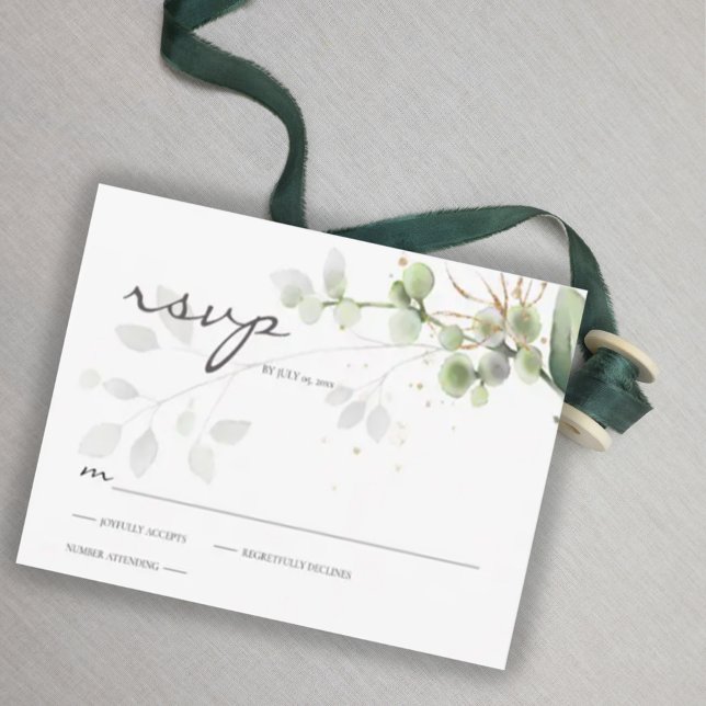 Classic Eucalyptus Greenery RSVP (Creator Uploaded)