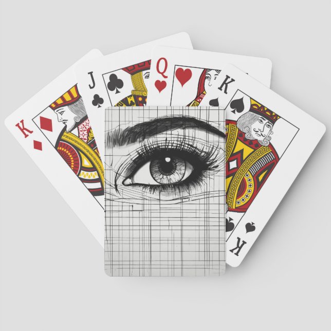 Classic eye playing cards (Back)