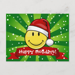 Classic Face Holiday Style Postcard